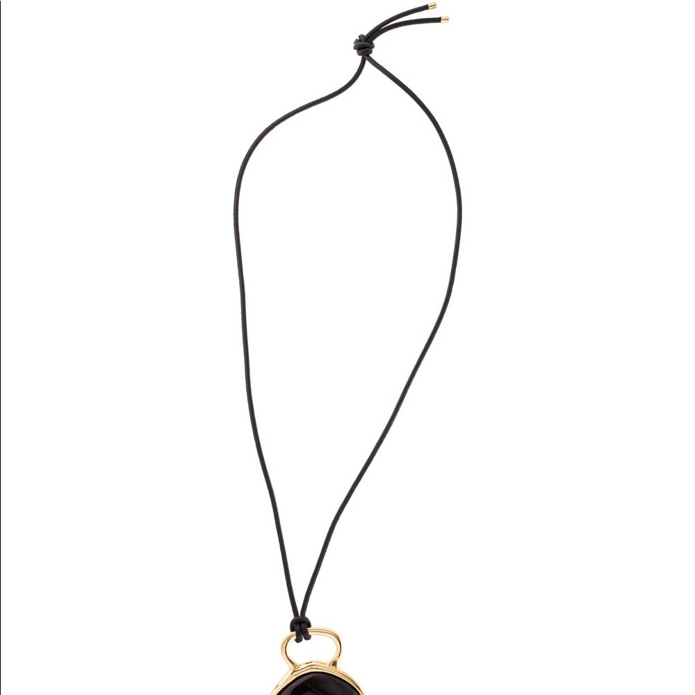 Isabel Marant Black and Gold Long Pendant Necklace - Picture 3 of 3